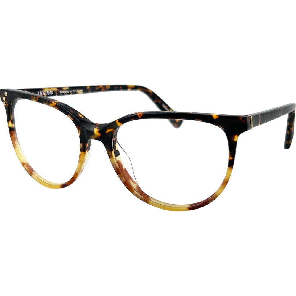 Shauns California Mey RX Womens Plastic Eyeglass Frame 08 Mte Baltic Amber 53mm